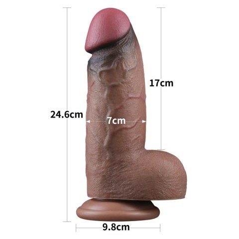 9.5"""" Dual Layered Silicone Cock XXL Lovetoy 9.5"""" Dual Layered Silicone Cock XXL Lovetoy