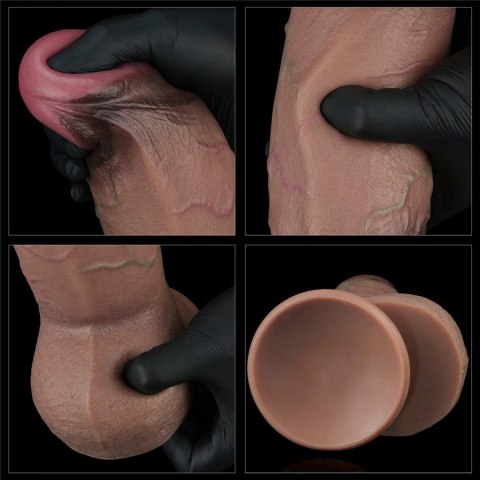 9.5"""" Dual Layered Silicone Cock XXL Lovetoy 9.5"""" Dual Layered Silicone Cock XXL Lovetoy