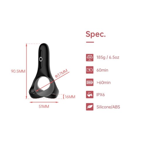 Magic Motion - Rise Smart Wearable Cockring Black Magic Motion Magic Motion - Rise Smart Wearable Cockring Black Magic Motion