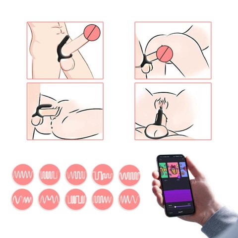 Magic Motion - Rise Smart Wearable Cockring Black Magic Motion Magic Motion - Rise Smart Wearable Cockring Black Magic Motion
