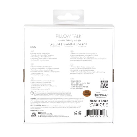 Pillow Talk - Lusty Luxurious Flickering Massager Pink Pillow Talk Pillow Talk - Lusty Luxurious Flickering Massager Pink Pillow Talk