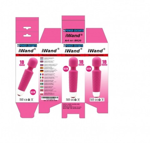 Iwand pink/ purple/ black rechargeable silicone bodywand massager Power Escorts Iwand pink/ purple/ black rechargeable silicone bodywand massager Power Escorts