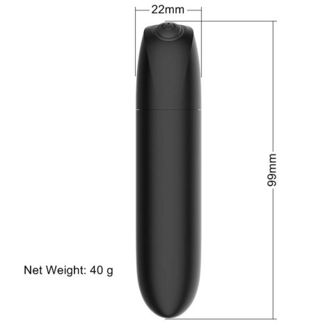 Stymulator-Rechargeable Powerful Bullet Vibrator USB 20 Functions - Shine Black B - Series Magic Stymulator-Rechargeable Powerful Bullet Vibrator USB 20 Functions - Shine Black B - Series Magic