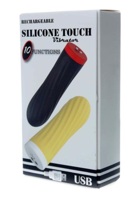 Stymulator-Rechargeable Silicone Touch Vibrator USB 10 Functions - Black B - Series Magic Stymulator-Rechargeable Silicone Touch Vibrator USB 10 Functions - Black B - Series Magic