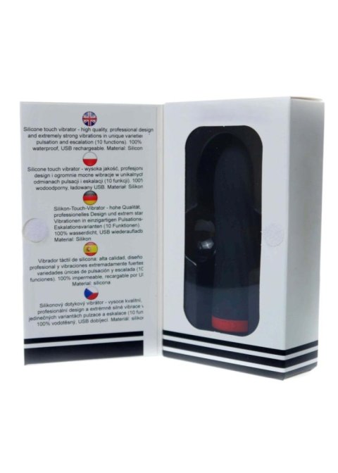 Stymulator-Rechargeable Silicone Touch Vibrator USB 10 Functions - Black B - Series Magic Stymulator-Rechargeable Silicone Touch Vibrator USB 10 Functions - Black B - Series Magic