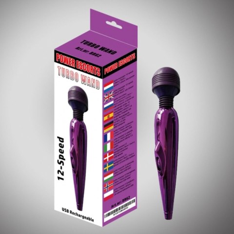 Turbo wand purple wand massager 18 cm 12 speed Power Escorts Turbo wand purple wand massager 18 cm 12 speed Power Escorts