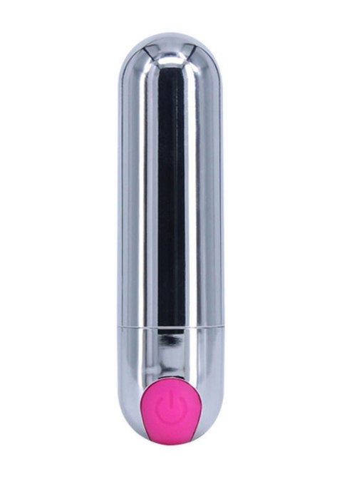 Wibrator-Strong Bullet Vibrator Silver/Pink USB 10 Function B - Series Magic Wibrator-Strong Bullet Vibrator Silver/Pink USB 10 Function B - Series Magic