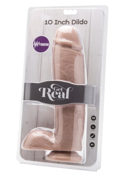 Dildo 10 in. w/ Balls Vibrator Light skin tone TOYJOY Dildo 10 in. w/ Balls Vibrator Light skin tone TOYJOY