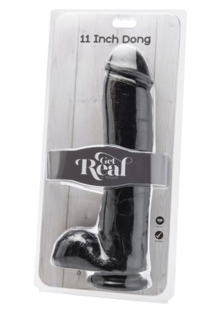 Dildo 11 inch with Balls Black TOYJOY