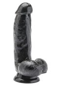 Dildo 6 inch with Balls Black TOYJOY Dildo 6 inch with Balls Black TOYJOY