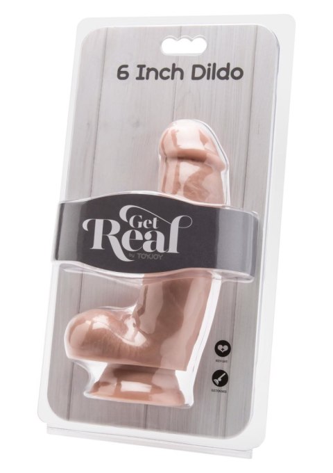 Dildo 6 inch with Balls Light skin tone TOYJOY Dildo 6 inch with Balls Light skin tone TOYJOY