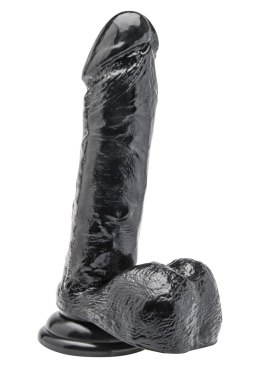 Dildo 7 inch with Balls Black TOYJOY