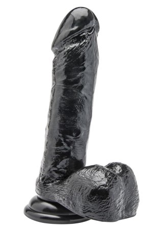 Dildo 7 inch with Balls Black TOYJOY