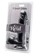 Dildo 7 inch with Balls Black TOYJOY Dildo 7 inch with Balls Black TOYJOY