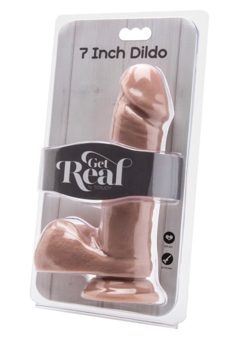 Dildo 7 inch with Balls Light skin tone TOYJOY Dildo 7 inch with Balls Light skin tone TOYJOY