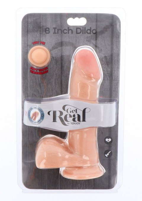 Dual Density Dildo 8inch Balls Light skin tone TOYJOY Dual Density Dildo 8inch Balls Light skin tone TOYJOY