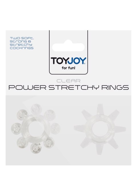 Power Stretchy Rings 2pcs Transparent TOYJOY Power Stretchy Rings 2pcs Transparent TOYJOY