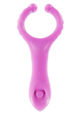 Vibrating Clit-Stim C-Ring Purple TOYJOY