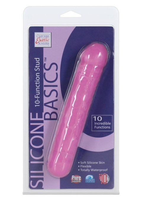 Wibrator-BASICS 10 FUNCTION STUD PINK Silicone Basics Wibrator-BASICS 10 FUNCTION STUD PINK Silicone Basics