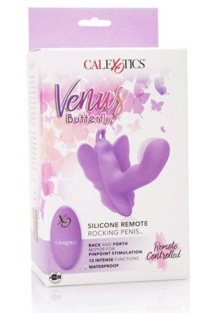 Butterfly Remote Rocking Penis Purple CalExotics