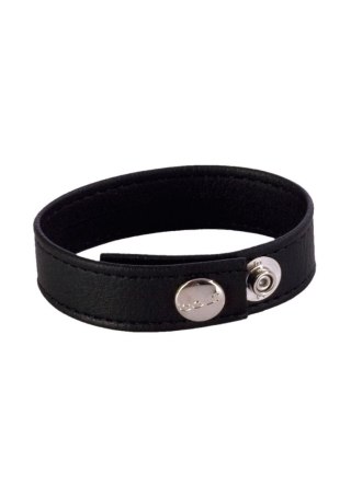 COLT Leather C/B Strap 3-snap Black CalExotics
