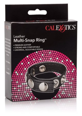 Leather Multi-Snap Ring Black CalExotics