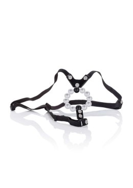 Lover Thong w/ Pleasure Pearls Black CalExotics