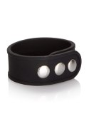 Silicone 3-Snap Erection Ring Black CalExotics Silicone 3-Snap Erection Ring Black CalExotics