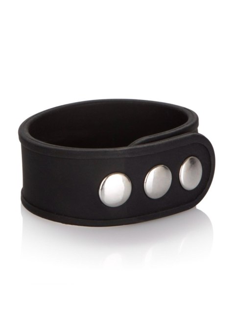 Silicone 3-Snap Erection Ring Black CalExotics Silicone 3-Snap Erection Ring Black CalExotics