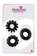 ALL TIME FAVORITES SET OF 3 COCKRINGS BLACK Dream Toys ALL TIME FAVORITES SET OF 3 COCKRINGS BLACK Dream Toys