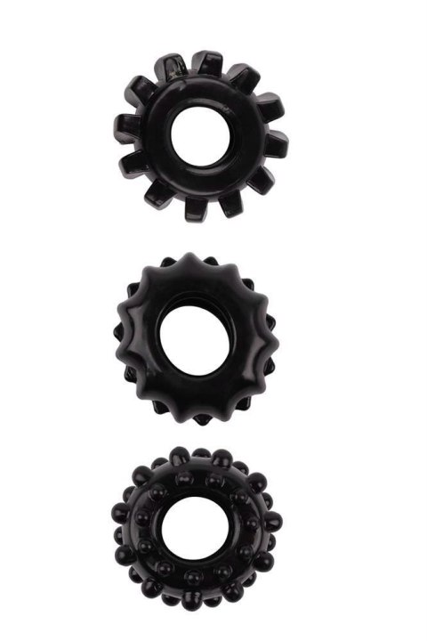 ALL TIME FAVORITES SET OF 3 COCKRINGS BLACK Dream Toys ALL TIME FAVORITES SET OF 3 COCKRINGS BLACK Dream Toys