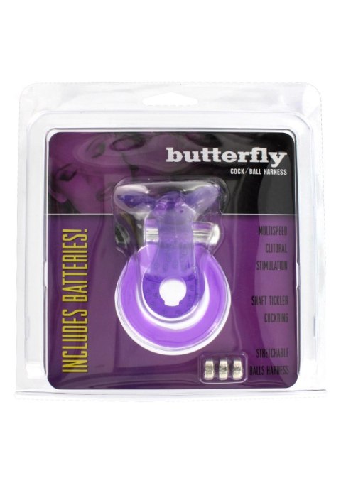Cock & Ball Ring Butterfly Purple Seven Creations Cock & Ball Ring Butterfly Purple Seven Creations
