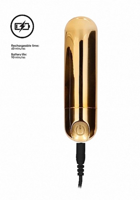 10 Speed Rechargeable Bullet - Gold Be Good Tonight 10 Speed Rechargeable Bullet - Gold Be Good Tonight