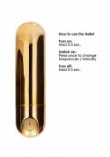 10 Speed Rechargeable Bullet - Gold Be Good Tonight 10 Speed Rechargeable Bullet - Gold Be Good Tonight
