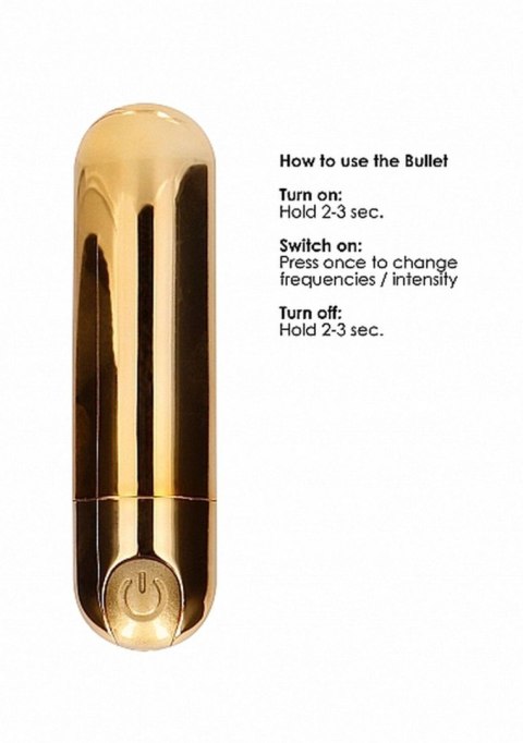 10 Speed Rechargeable Bullet - Gold Be Good Tonight 10 Speed Rechargeable Bullet - Gold Be Good Tonight