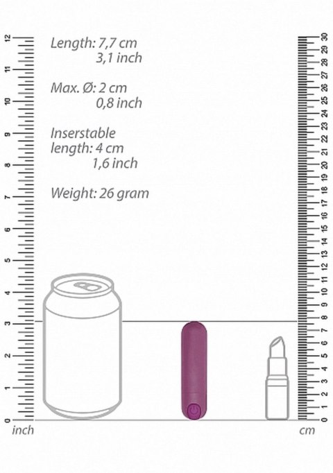 10 Speed Rechargeable Bullet - Purple Be Good Tonight 10 Speed Rechargeable Bullet - Purple Be Good Tonight