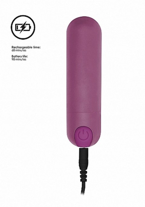10 Speed Rechargeable Bullet - Purple Be Good Tonight 10 Speed Rechargeable Bullet - Purple Be Good Tonight