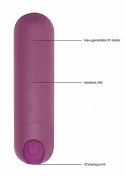10 Speed Rechargeable Bullet - Purple Be Good Tonight 10 Speed Rechargeable Bullet - Purple Be Good Tonight