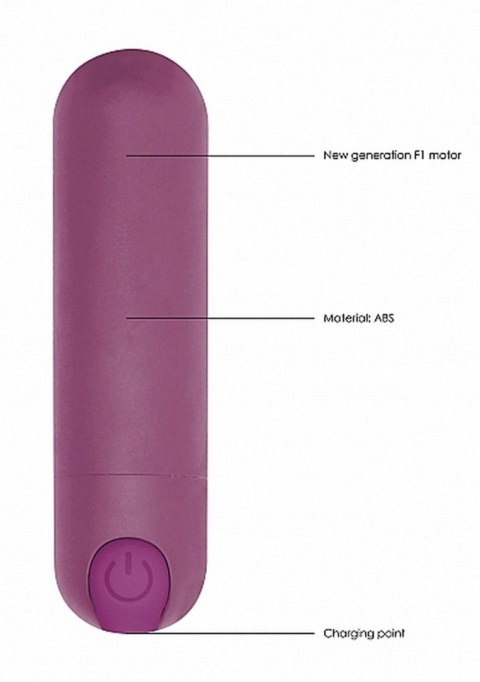 10 Speed Rechargeable Bullet - Purple Be Good Tonight 10 Speed Rechargeable Bullet - Purple Be Good Tonight