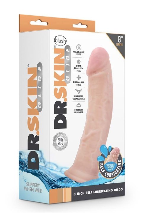 DR. SKIN 8INCH SELF LUBRICATING DILDO Blush DR. SKIN 8INCH SELF LUBRICATING DILDO Blush