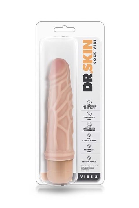 DR. SKIN COCK VIBE 3 FLESH Blush DR. SKIN COCK VIBE 3 FLESH Blush
