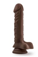 DR. SKIN PLUS 9 INCH POSABLE DILDO WITH BALLS CHOCOLATE Blush DR. SKIN PLUS 9 INCH POSABLE DILDO WITH BALLS CHOCOLATE Blush