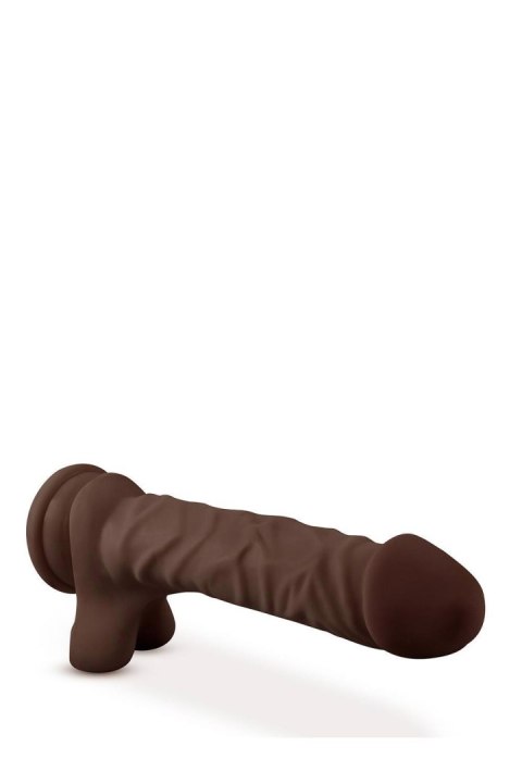 DR. SKIN PLUS 9 INCH POSABLE DILDO WITH BALLS CHOCOLATE Blush DR. SKIN PLUS 9 INCH POSABLE DILDO WITH BALLS CHOCOLATE Blush