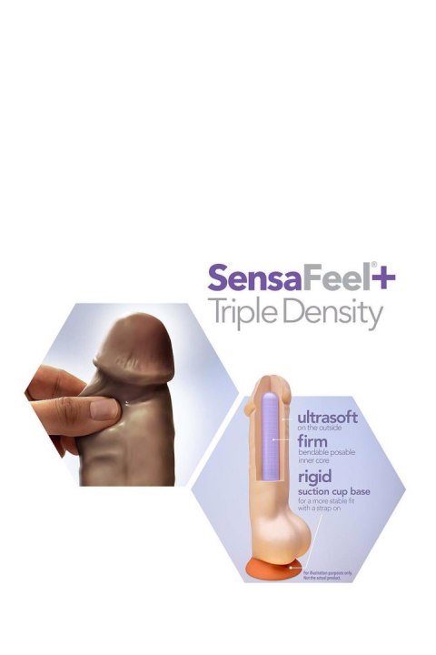 DR. SKIN PLUS 9 INCH POSABLE DILDO WITH BALLS CHOCOLATE Blush DR. SKIN PLUS 9 INCH POSABLE DILDO WITH BALLS CHOCOLATE Blush