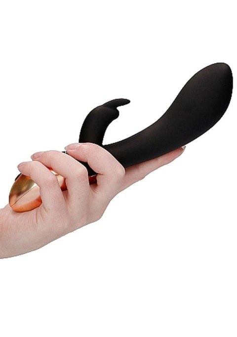 Heating Rabbit Vibrator - Opulent - Black Elegance Heating Rabbit Vibrator - Opulent - Black Elegance