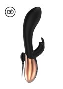Heating Rabbit Vibrator - Opulent - Black Elegance Heating Rabbit Vibrator - Opulent - Black Elegance