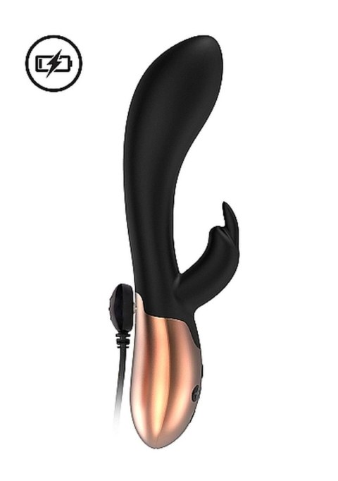 Heating Rabbit Vibrator - Opulent - Black Elegance Heating Rabbit Vibrator - Opulent - Black Elegance