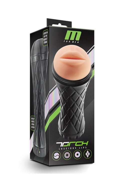 Masturbator-M FOR MEN THE TORCH LUSCIOUS LIPS Blush Masturbator-M FOR MEN THE TORCH LUSCIOUS LIPS Blush