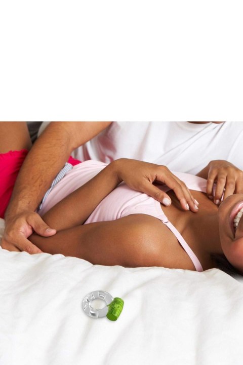 PLAY WITH ME AROUSER VIBRATING C-RING GREEN Blush PLAY WITH ME AROUSER VIBRATING C-RING GREEN Blush