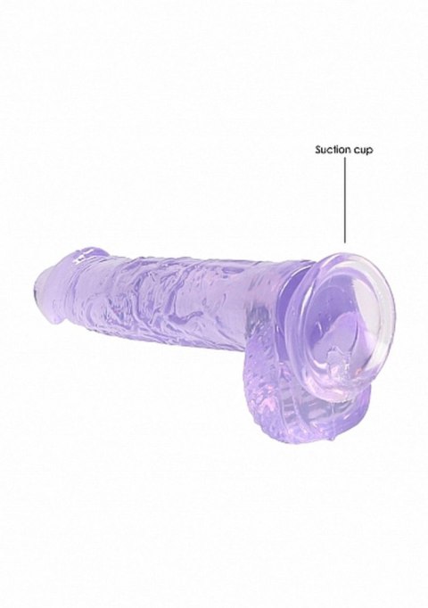 6"" / 15 cm Realistic Dildo With Balls - Purple RealRock 6"" / 15 cm Realistic Dildo With Balls - Purple RealRock